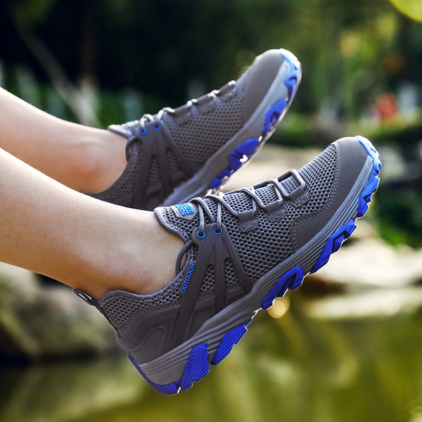 Vīriešu pārgājienu zābaki ar plānām zolēm un šņorēm