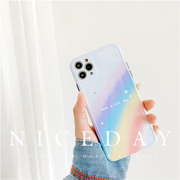 Mitmevärviline ümbris Iphone 11 Pro Maxile ja kiri