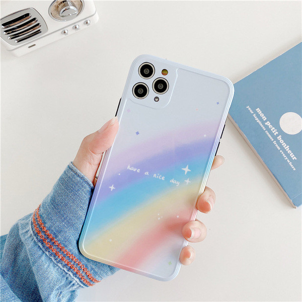 Mitmevärviline ümbris Iphone 11 Pro Maxile ja kiri