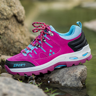 Paelte, krobelise talla ja mustriga naiste matkasaapad