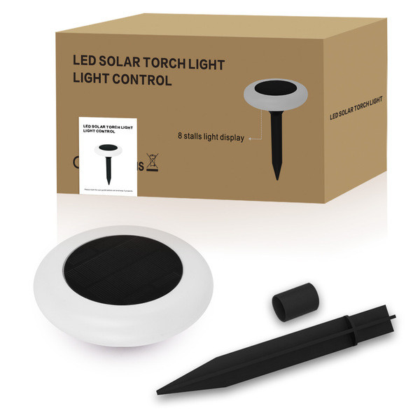 Saules ūdensnecaurlaidīga dārza lampa - vairākas gaismas