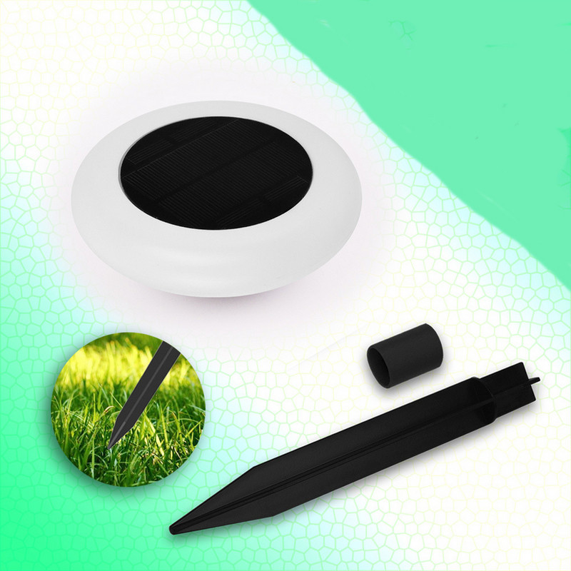 Saules ūdensnecaurlaidīga dārza lampa - vairākas gaismas