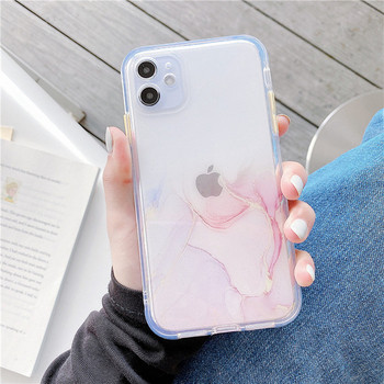 Силиконов калъф с  мраморен ефект за Iphone 11 