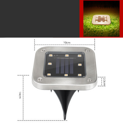 Ηλιακή αδιάβροχη λάμπα κήπου LED