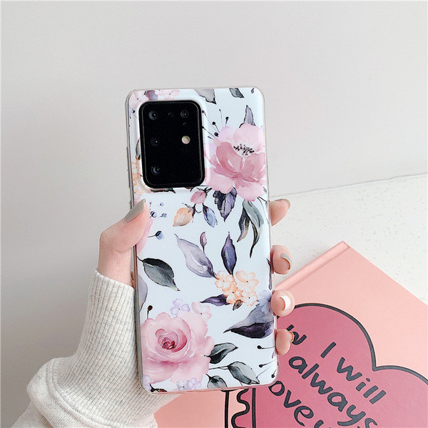 Szilikon virág tok Samsung S20 Plus-hoz - többféle modell