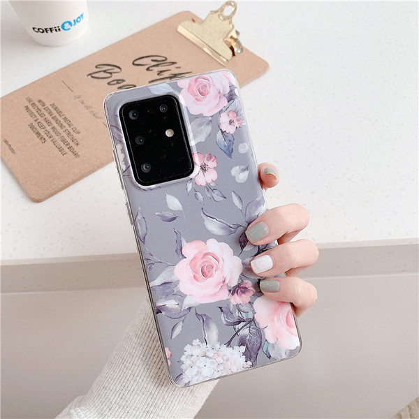 Szilikon virág tok Samsung S20 Plus-hoz - többféle modell