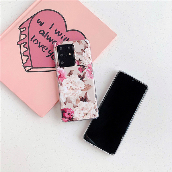 Szilikon virág tok Samsung S20 Plus-hoz - többféle modell