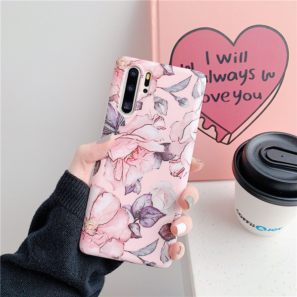 Θήκη σιλικόνης για Samsung Note 10 με λουλούδια - δύο μοντέλα