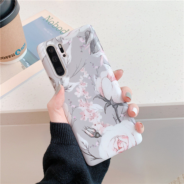 Θήκη σιλικόνης για Samsung Note 10 με λουλούδια - δύο μοντέλα