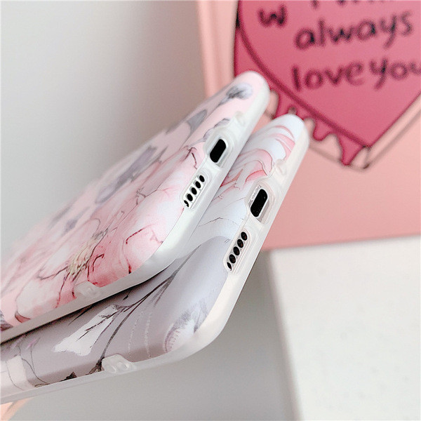 Θήκη σιλικόνης για Samsung Note 10 με λουλούδια - δύο μοντέλα