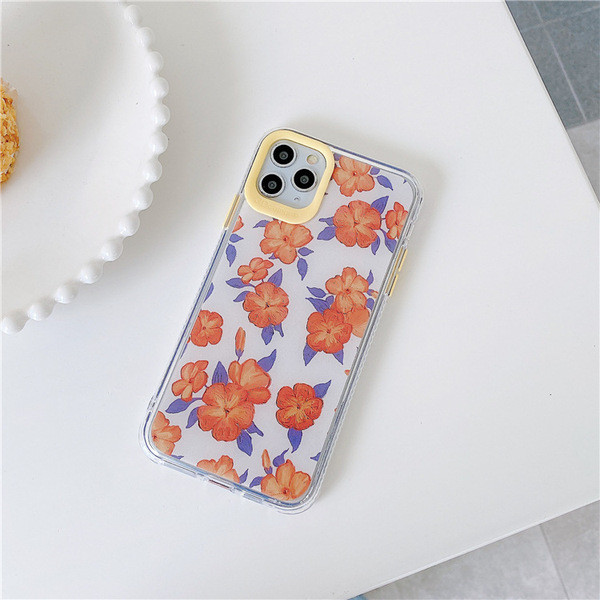 Husa din silicon pentru Iphone 11 Pro Max cu flori - doua modele