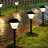 Dekoratīva LED saules lampa dārzam