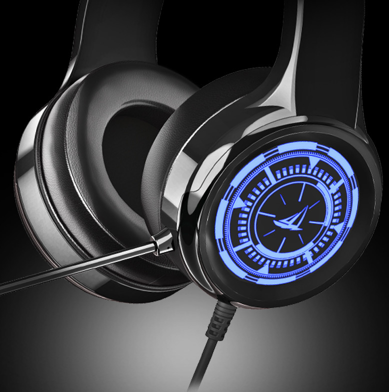 Kompiuterio ausinės su mikrofonu, laidu ir USB laidu 3,5 mm