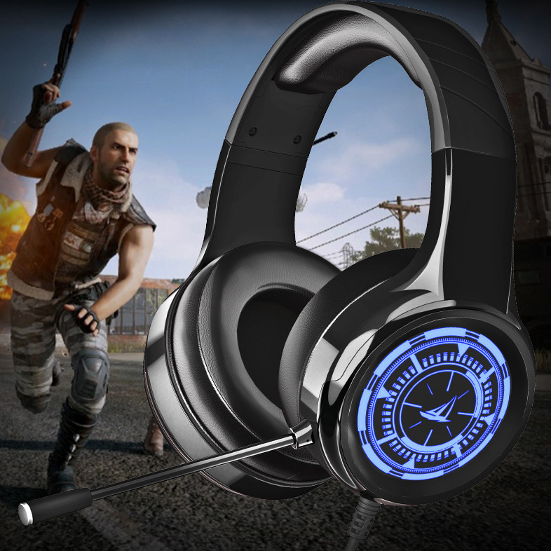 Kompiuterio ausinės su mikrofonu, laidu ir USB laidu 3,5 mm