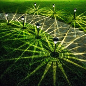 Saules LED dārza lampa izgatavota no nerūsējošā tērauda