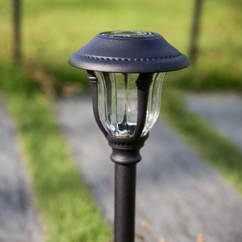 Слънчева LED лампа за градина от неръждаема стомана