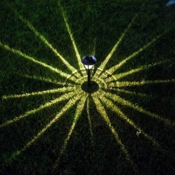 Слънчева LED лампа за градина от неръждаема стомана