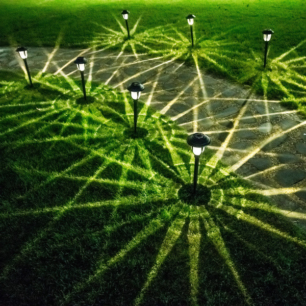 Saules LED dārza lampa izgatavota no nerūsējošā tērauda