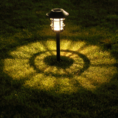 Waterproof solar LED lamp - for the garden