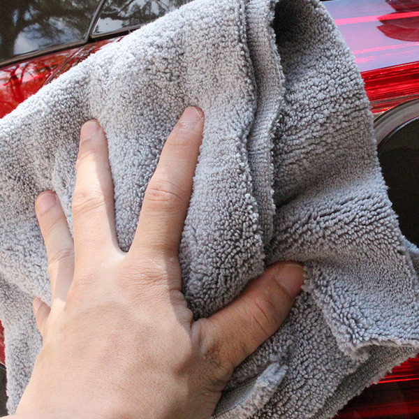 Towel for cleaning and polishing a car