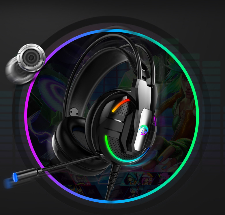 Youbai A18 žaidimų ausinės su mikrofonu