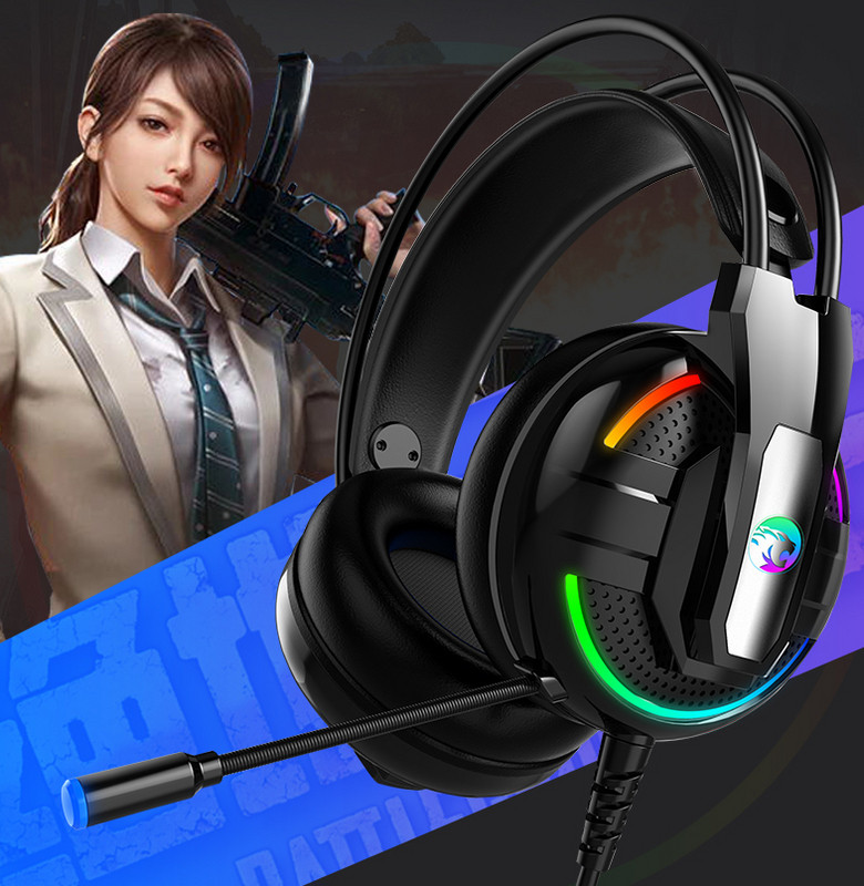 Youbai A18 žaidimų ausinės su mikrofonu