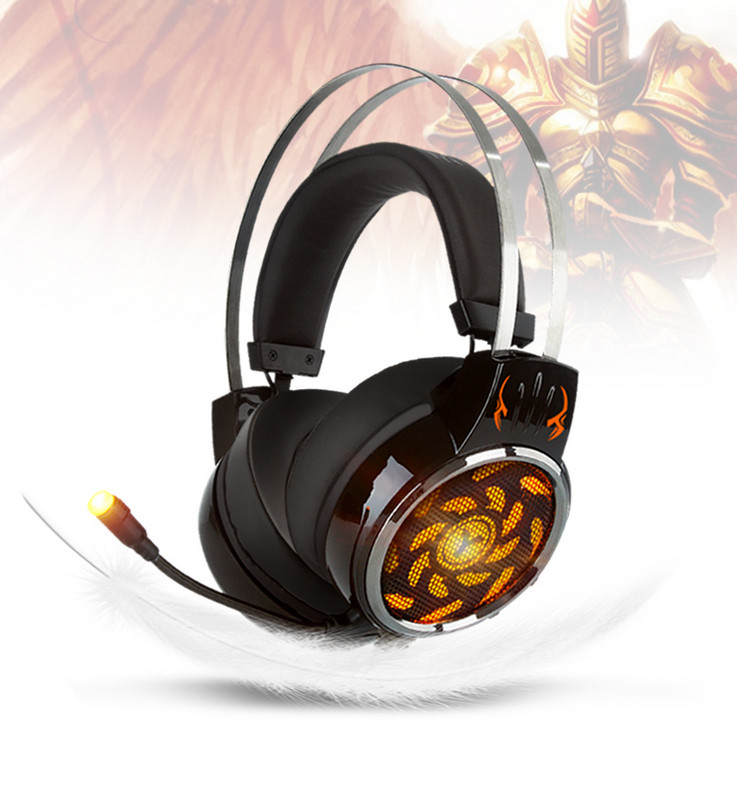 Youbai A9 Kompiuterinės apšviestos žaidimų ausinės su mikrofonu
