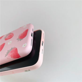 Силиконов калъф с праскови или ягоди за Iphone 11 Pro Max