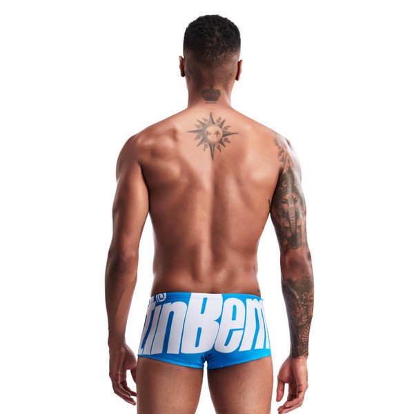 Vīriešu peldkostīms ar gumiju un uzrakstu