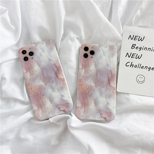 Husa din silicon cu efect de marmura pentru Iphone 11 Pro Max