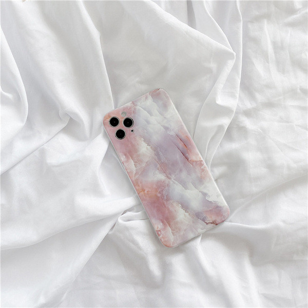 Husa din silicon cu efect de marmura pentru Iphone 11 Pro Max