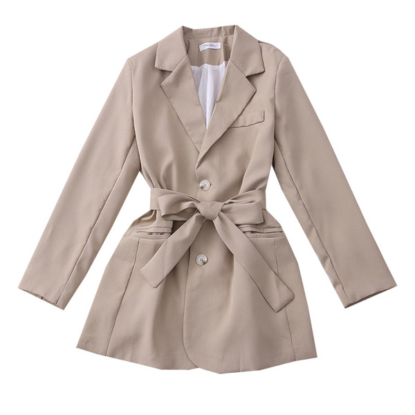 Új modell hosszú női kabát övvel