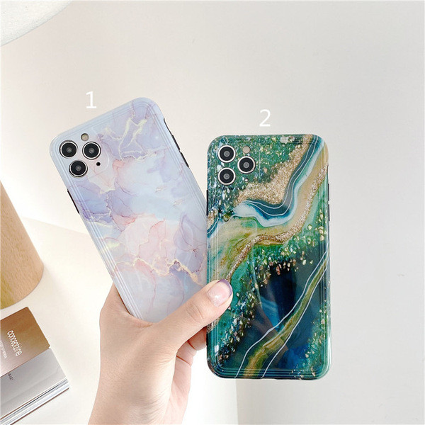 Silikona maciņš priekš Iphone 11 Pro Max ar marmora efektu