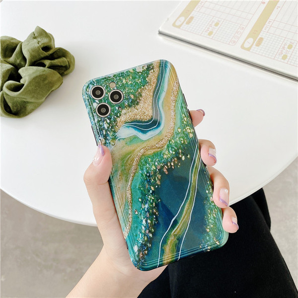 Silikona maciņš priekš Iphone 11 Pro Max ar marmora efektu