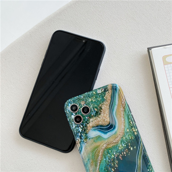 Silikona maciņš priekš Iphone 11 Pro Max ar marmora efektu