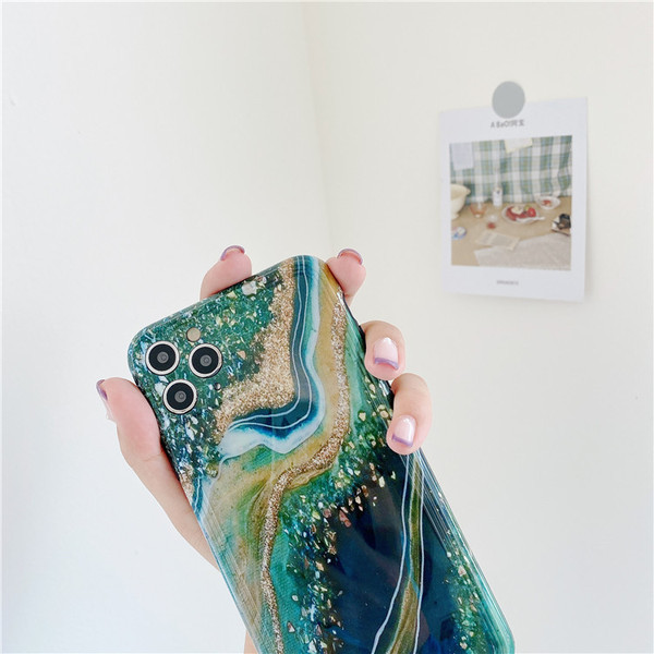 Silikona maciņš priekš Iphone 11 Pro Max ar marmora efektu