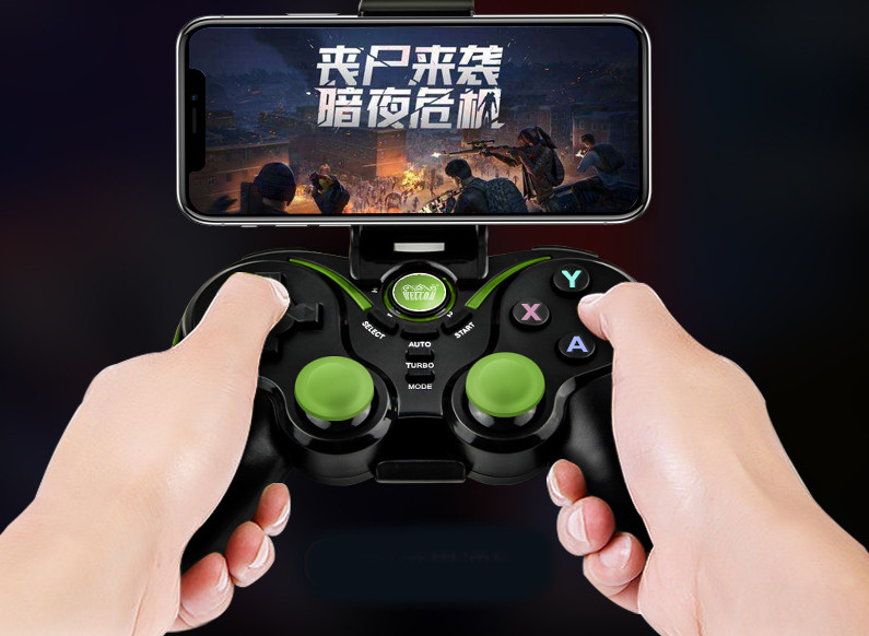 Spēļu pults piemērots tālrunim un datoram ar USB uzlādes kabeli