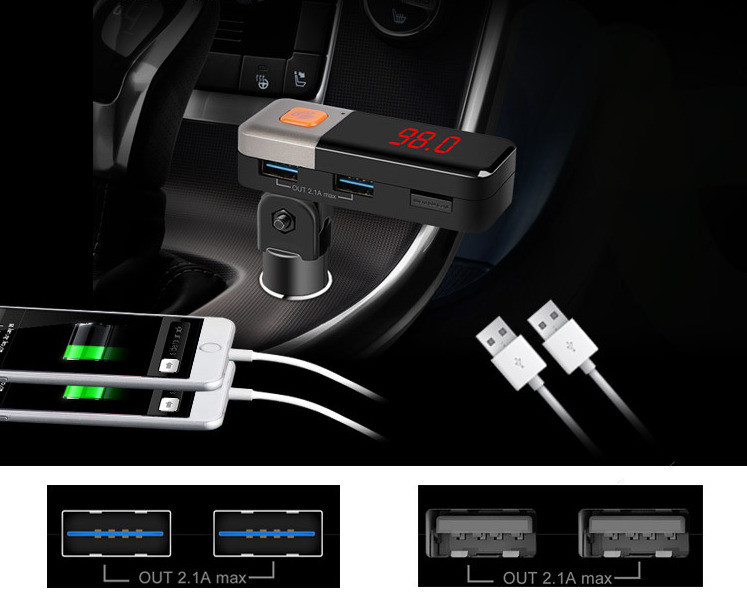 LED ekraani ja FM-iga autosaatja