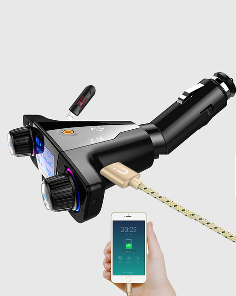 MP3 automobilinis siųstuvas – su USB prievadu ir Bluetooth