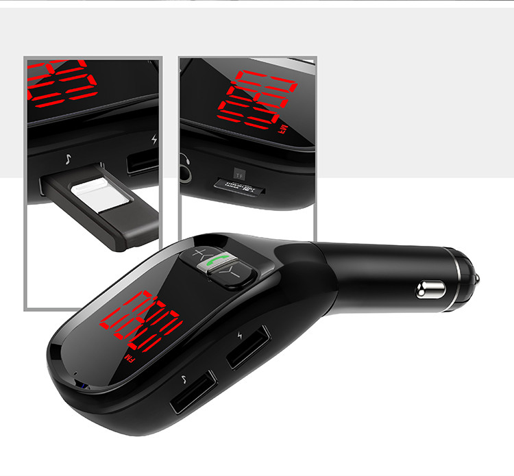 MP3 automašīnas raidītājs ar USB portu, FM un Bluetooth