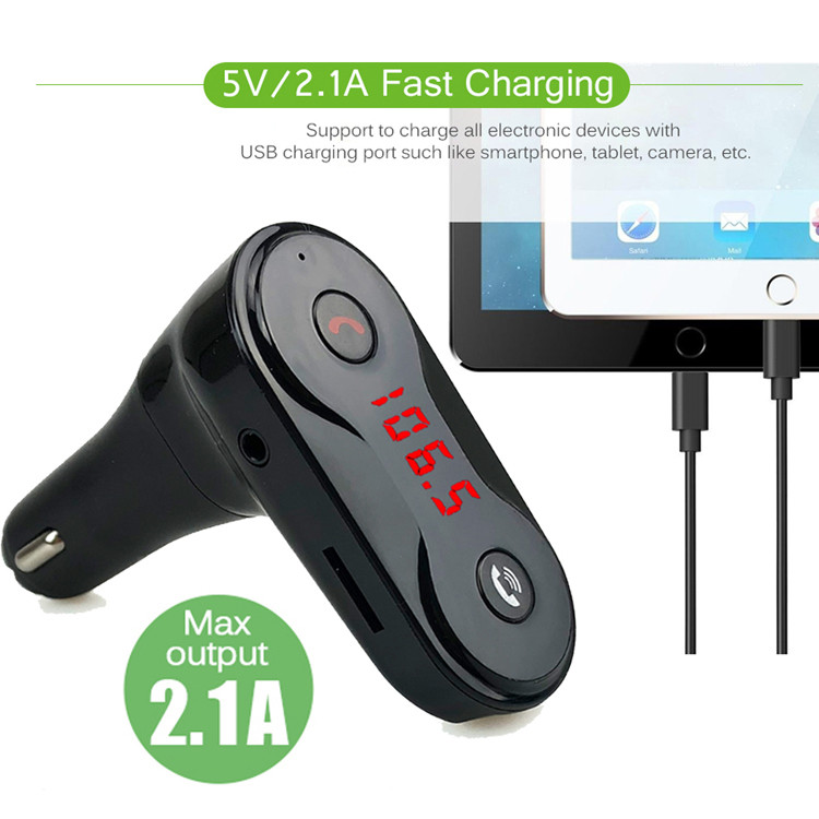 Πομπός αυτοκινήτου MP3 με hands-free, φωνητική εντολή και FM