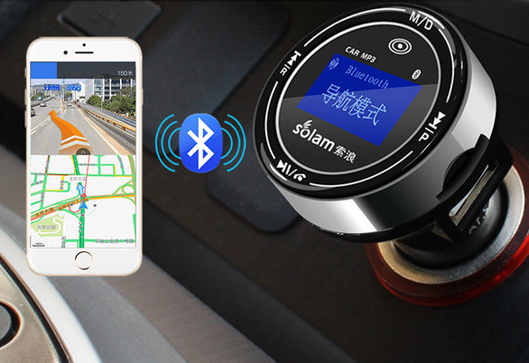 MP3 autós adó - USB porttal és Bluetooth-al