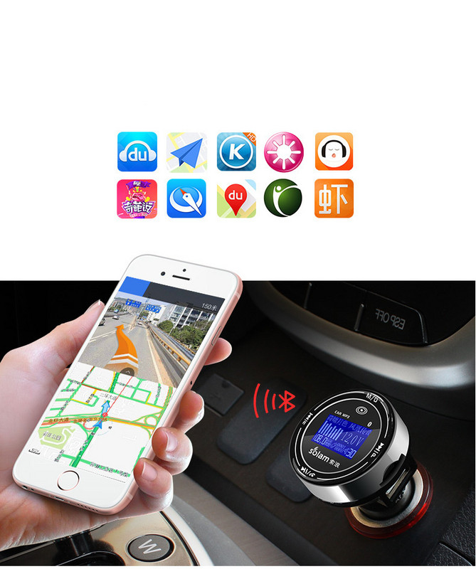 Multifunktsionaalne MP3 autosaatja Bluetoothiga