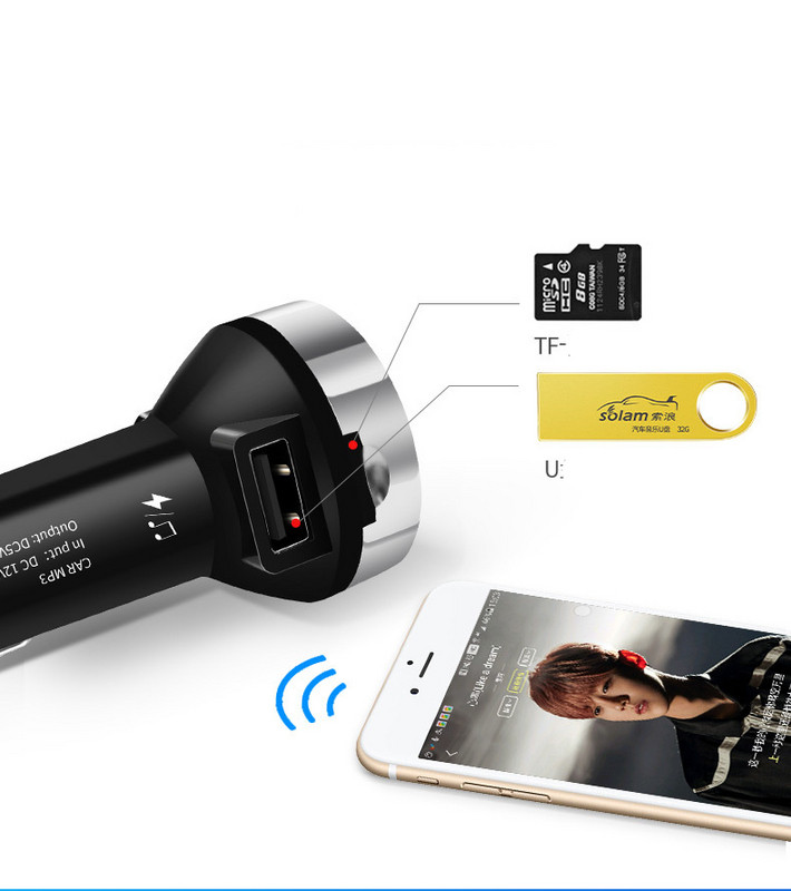 Multifunktsionaalne MP3 autosaatja Bluetoothiga