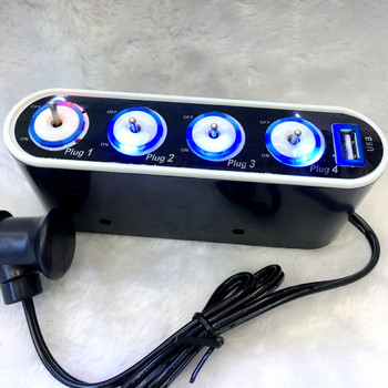 Светещ трансмитер за автомобил с USB порт