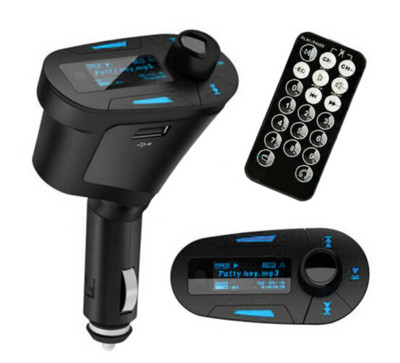 Πομπός αυτοκινήτου με οθόνη LED, Bluetooth, FM, τηλεχειριστήριο και καλώδιο AUX