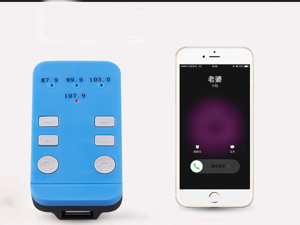 Autós adó Bluetooth és FM funkcióval