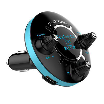 Πομπός αυτοκινήτου με θύρα AUX Bluetooth και FM