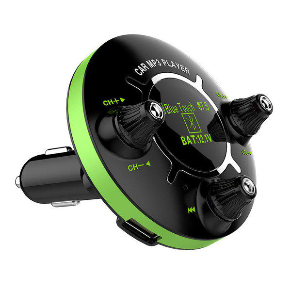 Πομπός αυτοκινήτου με θύρα AUX Bluetooth και FM