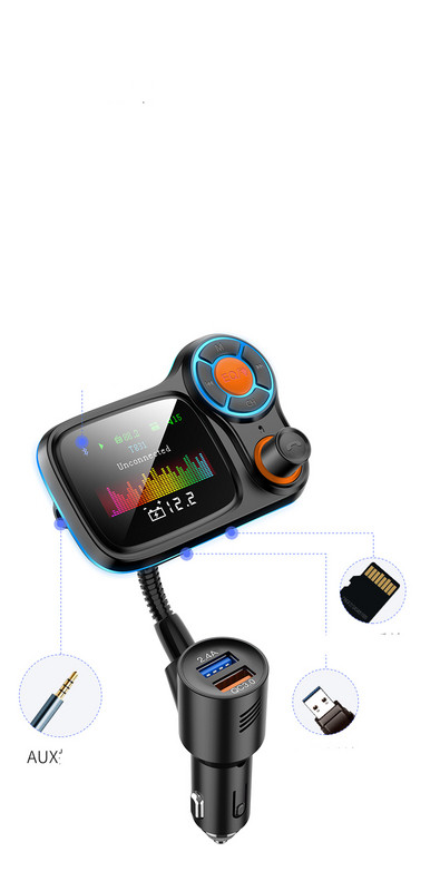 Πομπός αυτοκινήτου MP3 με Bluetooth, AUX και hands-free